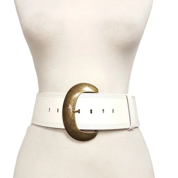 Wide Width Statement Buckle Belt - Picture 2 of 2